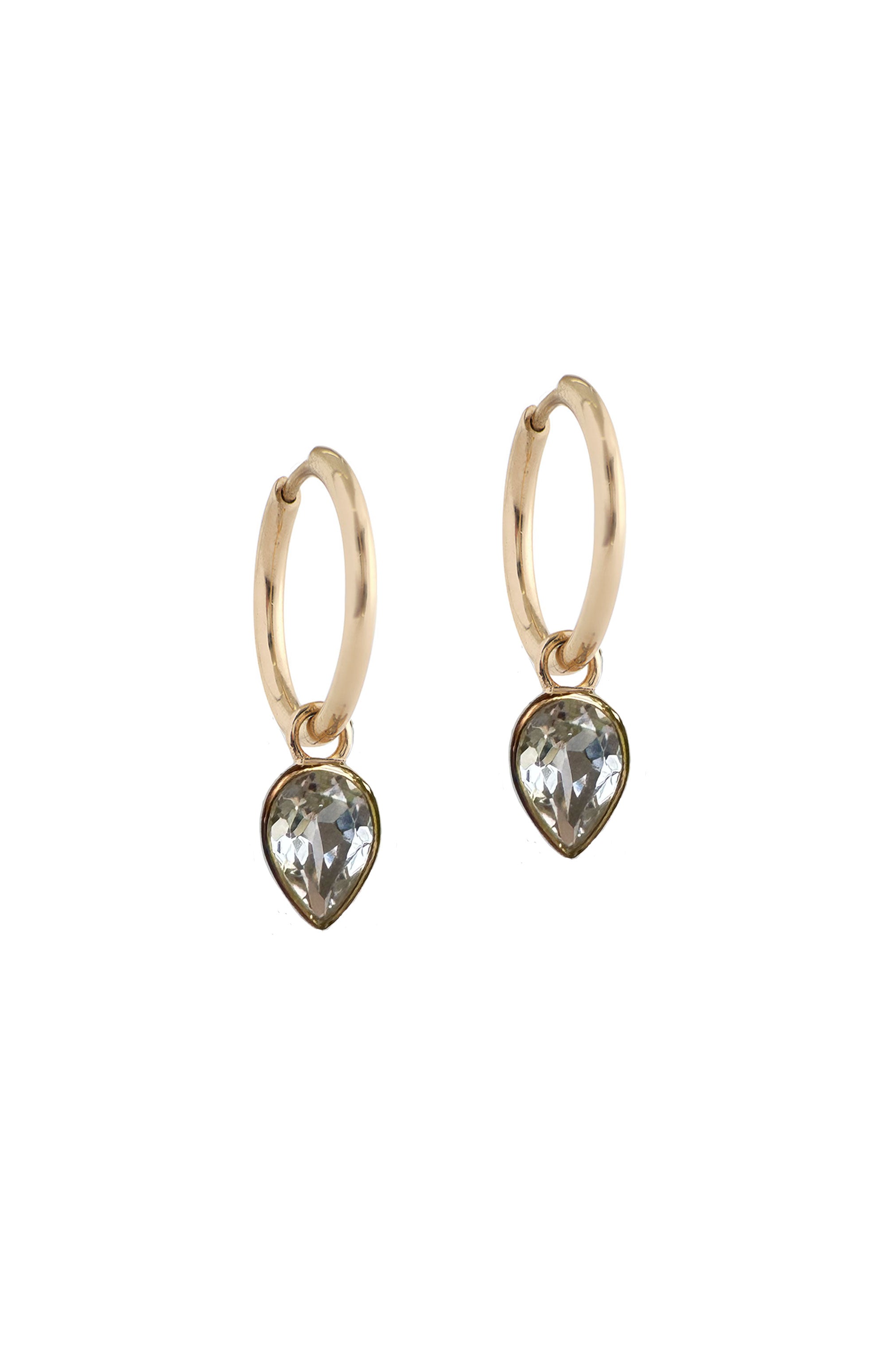 ZIRCON TEARDROP EARRINGS