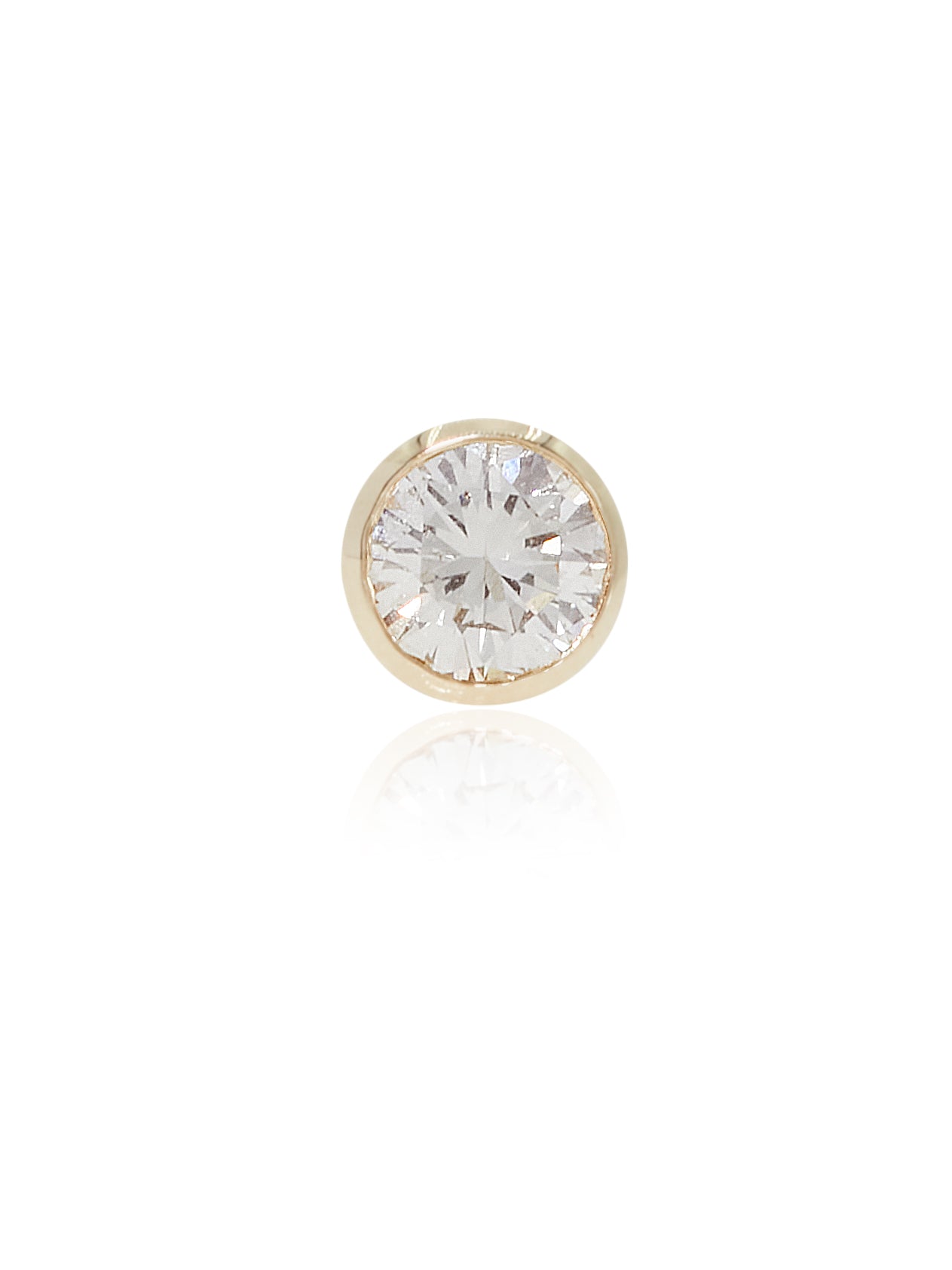10KT DIAMOND 3MM SINGLE STUD EARRING