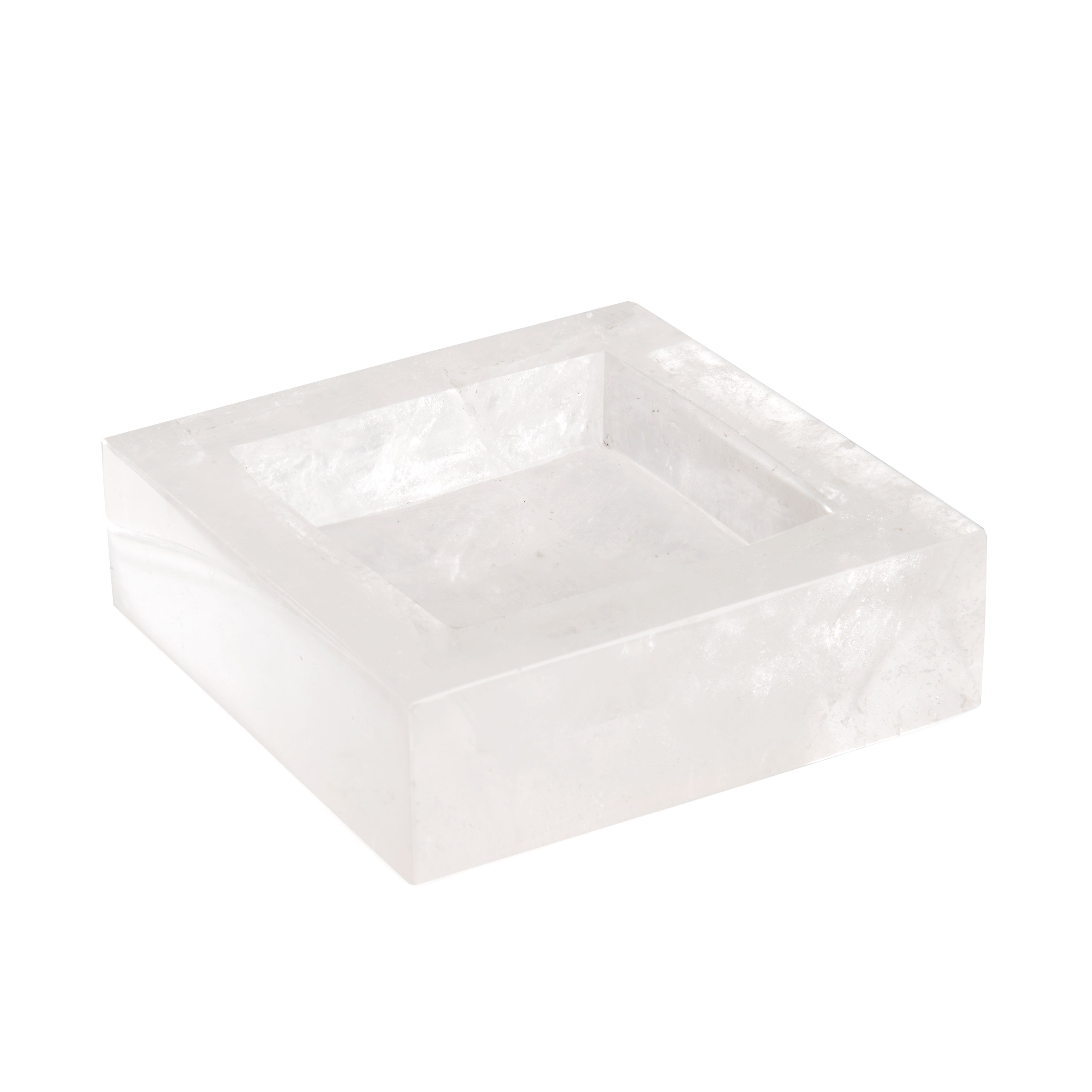 QUARTZ CRYSTAL TRINKETS DISH