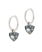 QUARTZ CRYSTAL TRILLION DROP EARRINGS