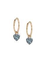 CRYSTAL HEART DROP EARRINGS