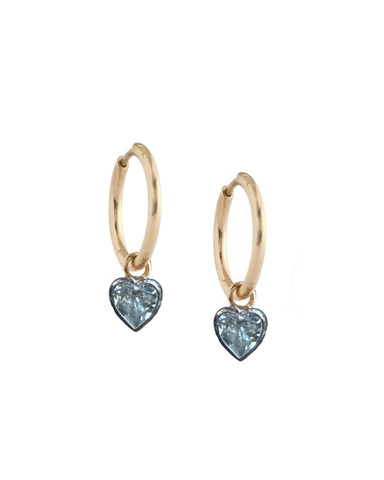CRYSTAL HEART DROP EARRINGS