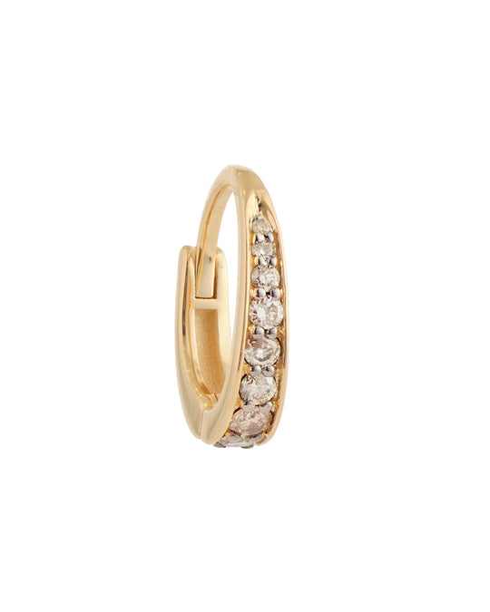 DIAMOND GOLD HOOP EARRING