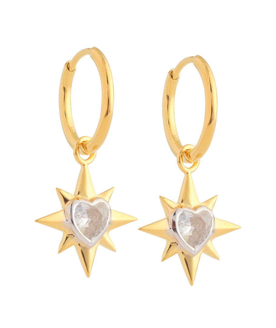 STAR HEART EARRINGS