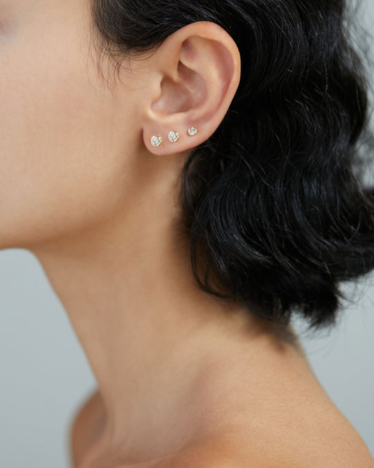 10KT GOLD 3MM DIAMOND SINGLE STUD EARRING