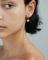 GOLD CRYSTAL 4MM DROP EARRING