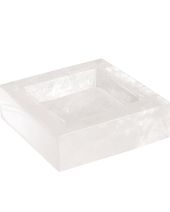 QUARTZ CRYSTAL TRINKETS DISH